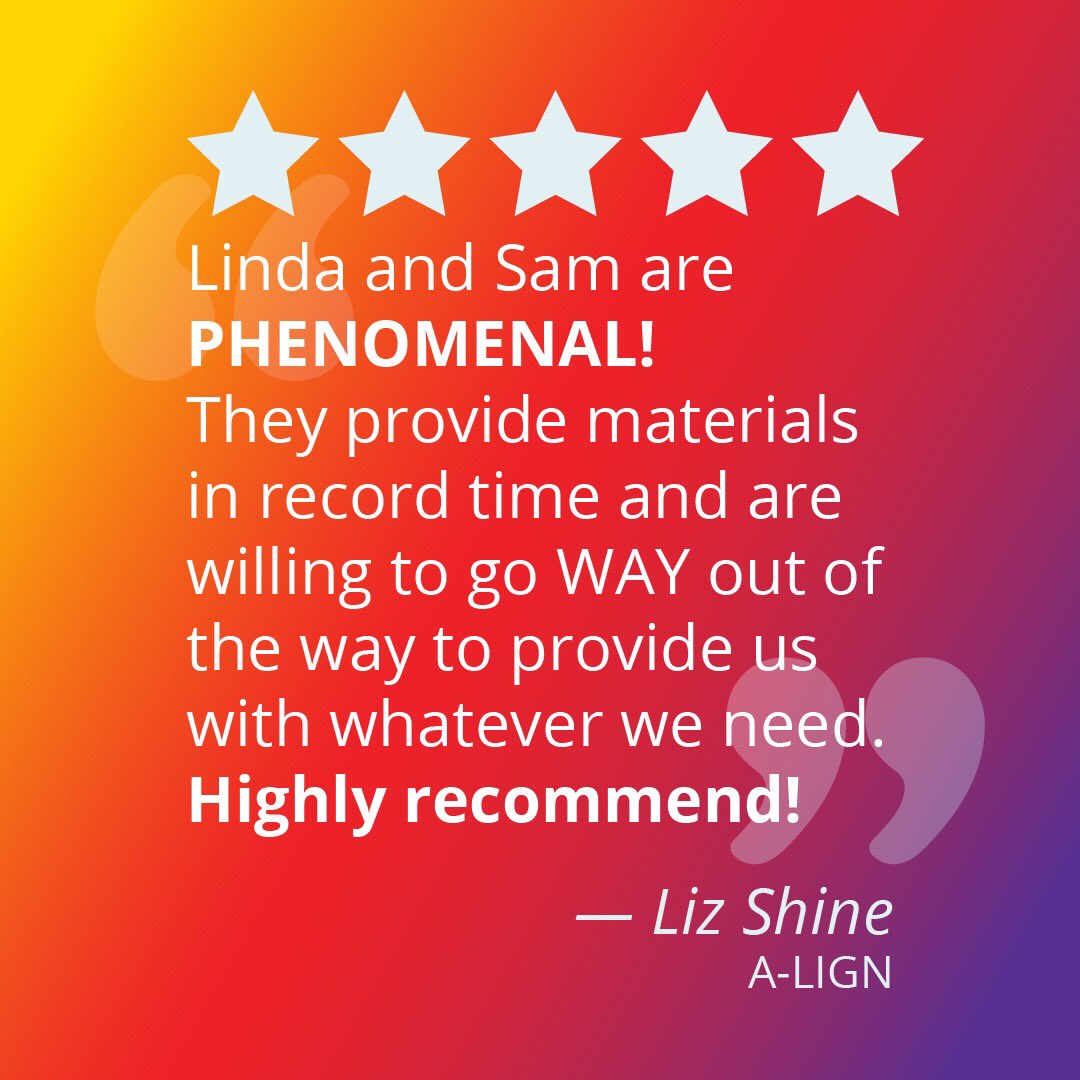 AllegraTPA's tweet photo. ⭐️⭐️⭐️⭐️⭐️ On this #5StarFriday we want to thank our friend, Liz, at A-LIGN for her kind words. Delivering the best service as efficiently as possible is our goal! #LoveAllegraTampa
Have we done 5⭐️ work for your business? Please share your experience on Google!
#wmbe #tampabay https://t.co/G2cJFaJYGN