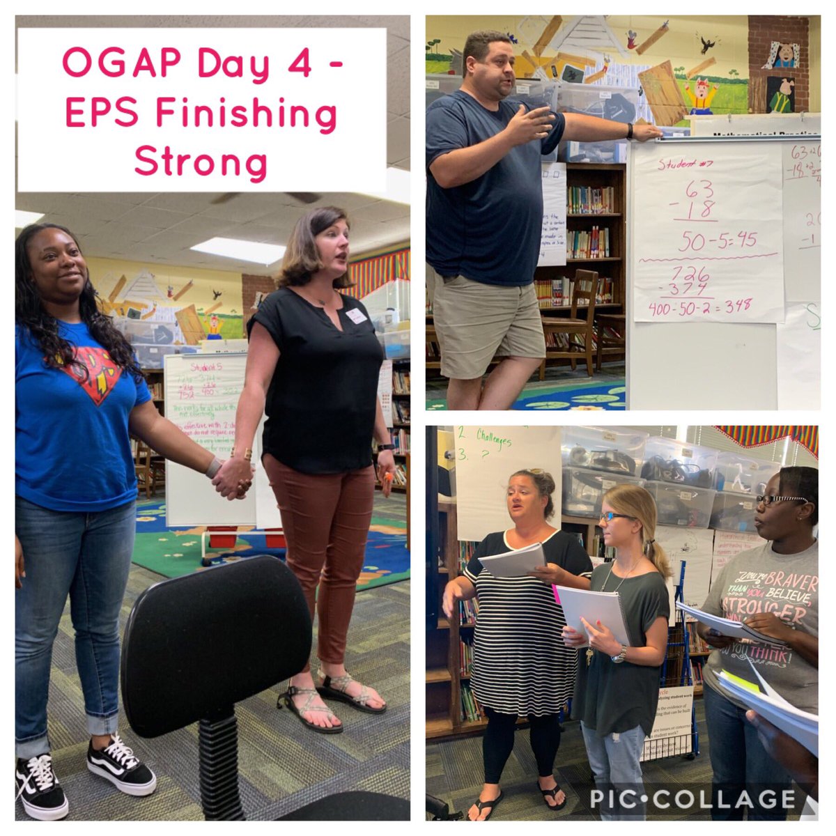 EufaulaPrimary's tweet photo. Finishing strong in our OGAP-Additive Training! Today we demonstrated mental math strategies, played SKUNK, and practiced the Birthday Rule (constant difference).... We are more ready for this school year than EVER! #theEPSway #mathaddsup #countingcounts #AMSTIworks
💯🎯💯🎯💯 https://t.co/TpaHvDZHqZ
