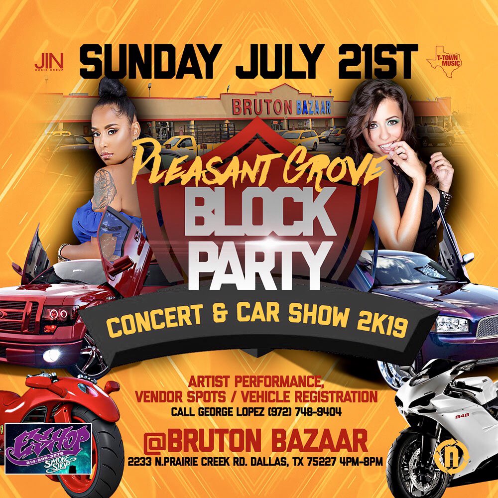 bruton_bazaar's tweet photo. Dont miss our Annual #Pleasantgrove #Blockparty &amp; #Carshow July 21st Food, Music &amp; Entertainment. 3pm-8pm https://t.co/edD7Yyafnz