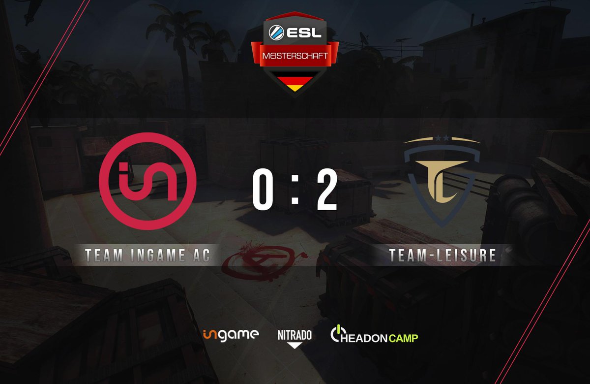 MRRED_CS's tweet photo. Unser AC Team hat leider die zweite Begegnung der #ESLM Q.L. Playoffs gegen @Team_LeiSuRe 0:2 verloren
🤝 GG&WP
Vielen Dank für´s casten @Albi1985HS
#GoINGAME #CSGO #wINGAME @ESLCS @ESL @ESLGermany @ESEA https://t.co/ybUUitTTrY