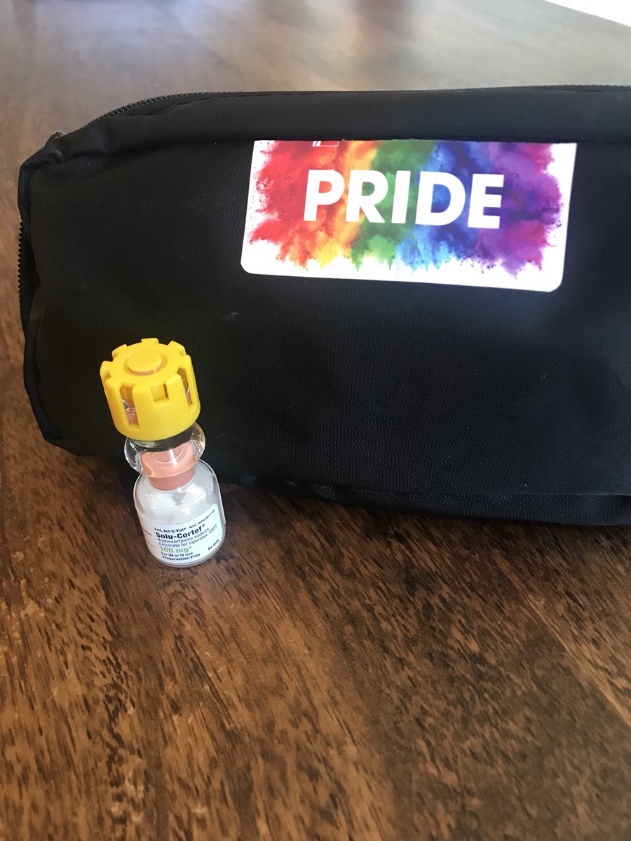 Showing our pride and spreading CAH awareness with this Adrenal Crisis Emergency kit! @SOLUtionMedLLC #cortisoltime #awareness #cah #lgbt