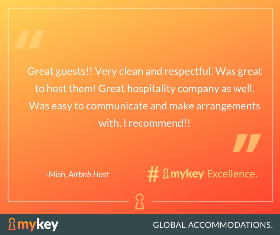 MyKeyGlobal's tweet image. It's Friday, and we have another #Testimonial! A big thank you to Mish for your kind words. 

Visit MyKey.com to find out more about us! #MyKeyExcellence #InsuranceHousing #Clients #Service #MyKeyGlobalAccommodations