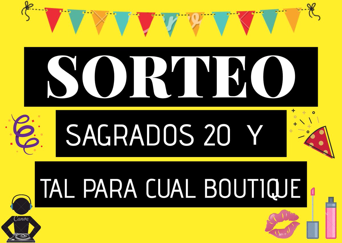 Sagrados2020's tweet photo. VIERNES DE SORTEO 🔥
Podes ganarte: 💣
1⃣ 1 anticipada + 1 pañuelo de Tal Para Cual😍❣
2⃣ 1 anticipada + 1 par de aros 
3⃣ 1 anticipada + 1 labial
Rt rt♻ mg ❤ y estas participando 🔥 dale que la rompeeeeemoooos 🤯😎💥 GRACIAS Tal Para Cual boutique por la buena onda🙌❤🤙 https://t.co/Xm5Djpxpzu