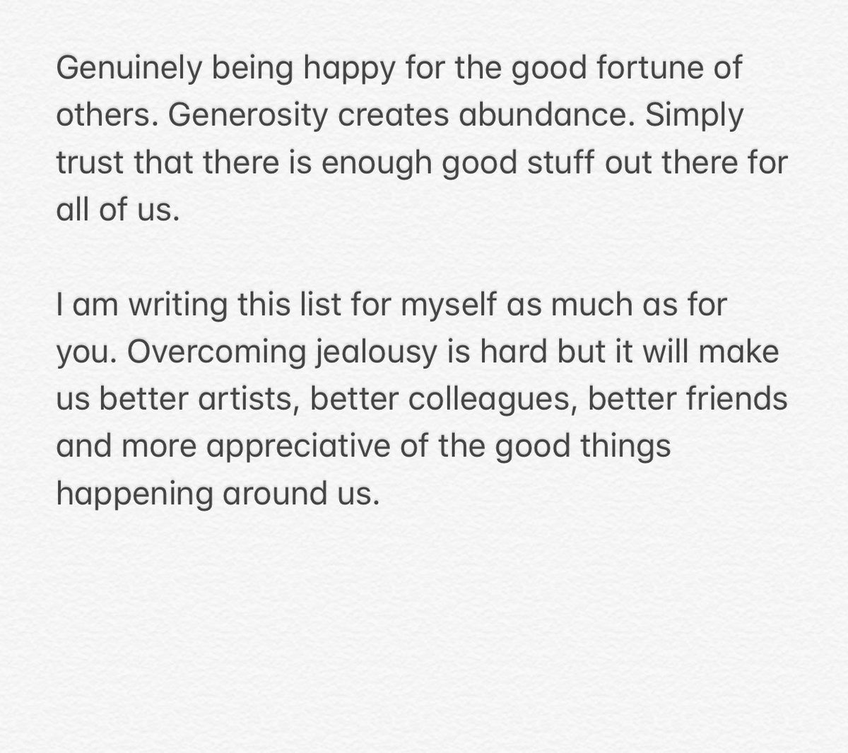 chrislake's tweet image. Jealously is something that is rampant in our industry. These words from Patrice Baumel should be read by all. Get rid of negative thinking and stay positive. Thank you Patrice.