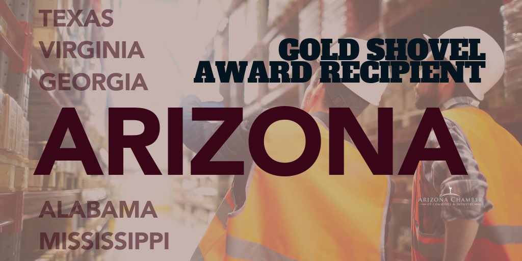 AZChamber's tweet image. Bravo to #AZ job creators &amp;amp; @azcommerce recognized by @AreaDevelopment as a 2019 Gold Shovel Award recipient! 🥇 
#azmeansbiz 
areadevelopment.com/Gold-Shovel-Ec…