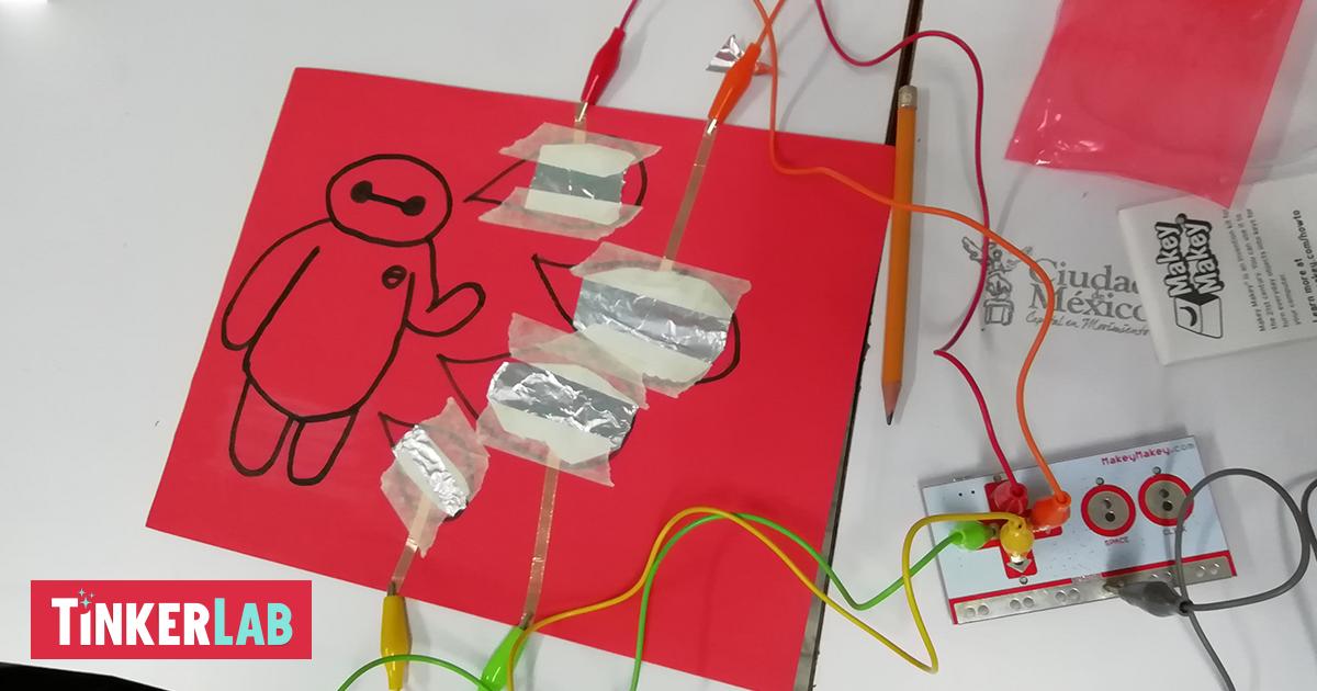 chicos_net's tweet photo. En #TinkerLab, alumnos y alumnas, crean un dibujo sonoro poniendo en juego habilidades
vinculadas con la #programación, el armado de circuitos y la manipulación de materiales
conductivos. #CompromisoDisney @chicos_net @HacedoresCom @instcrescer https://t.co/ztm2OpkejA