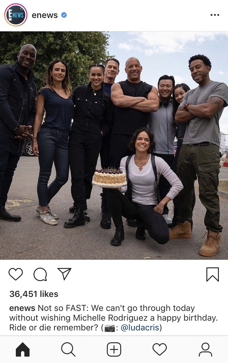 E! news on Insta: Happy Birthday Michelle Rodriguez 

Everyone on Insta: WHY IS JOHN CENA THERE? 