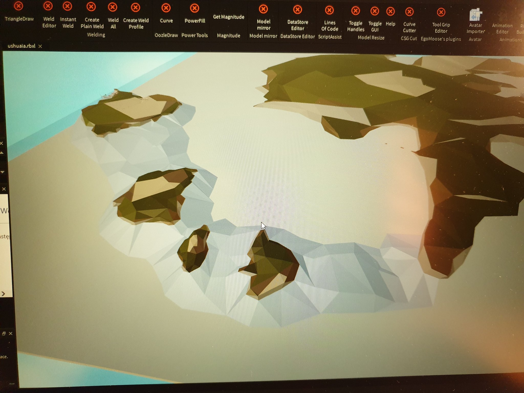 Captainmarcin On Twitter Making The Underwater Terrain For Ushuaia It Will Be Included In The Update - weld editor roblox plugin