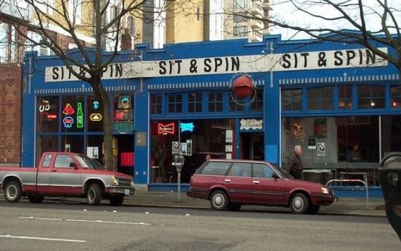 kexp's tweet photo. All Independent Venue Week long, we've teamed up with @SeattleGhosts to honor venues that have closed their doors and remember their importance as cultural hubs. Our final installation looks at the laundry / venue Sit &amp; Spin with @Chrispo2009: https://t.co/gKOfBTlXud #IVW19 https://t.co/qm6C5ZnBkR