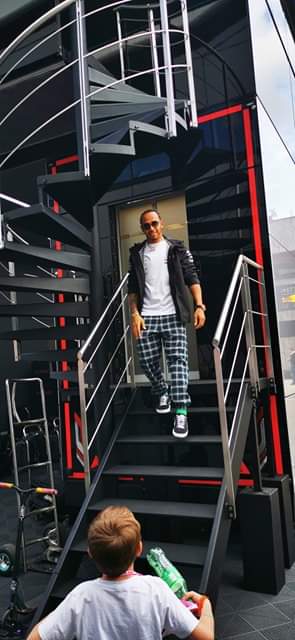 Dreams really do come true 😍 <a href="/MercedesAMGF1/">Mercedes-AMG PETRONAS F1 Team</a> <a href="/LewisHamilton/">Lewis Hamilton</a>