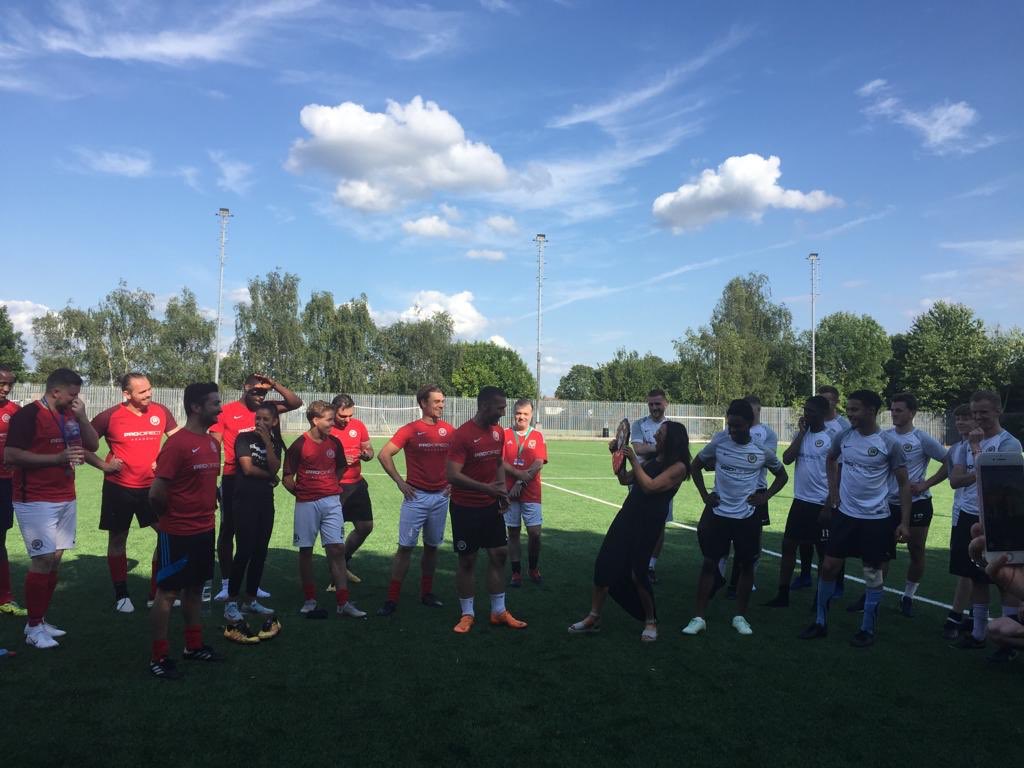 leavalley_PE's tweet photo. Lovely pic from the #jackboyton memorial match today.  The teams came together at the end and shared laughter and tears with Jack’s friends and family.  It is testament to Jack how many of his friends continue to dedicate their time and effort to this match every year #ourstudent https://t.co/ClnLysEcmC