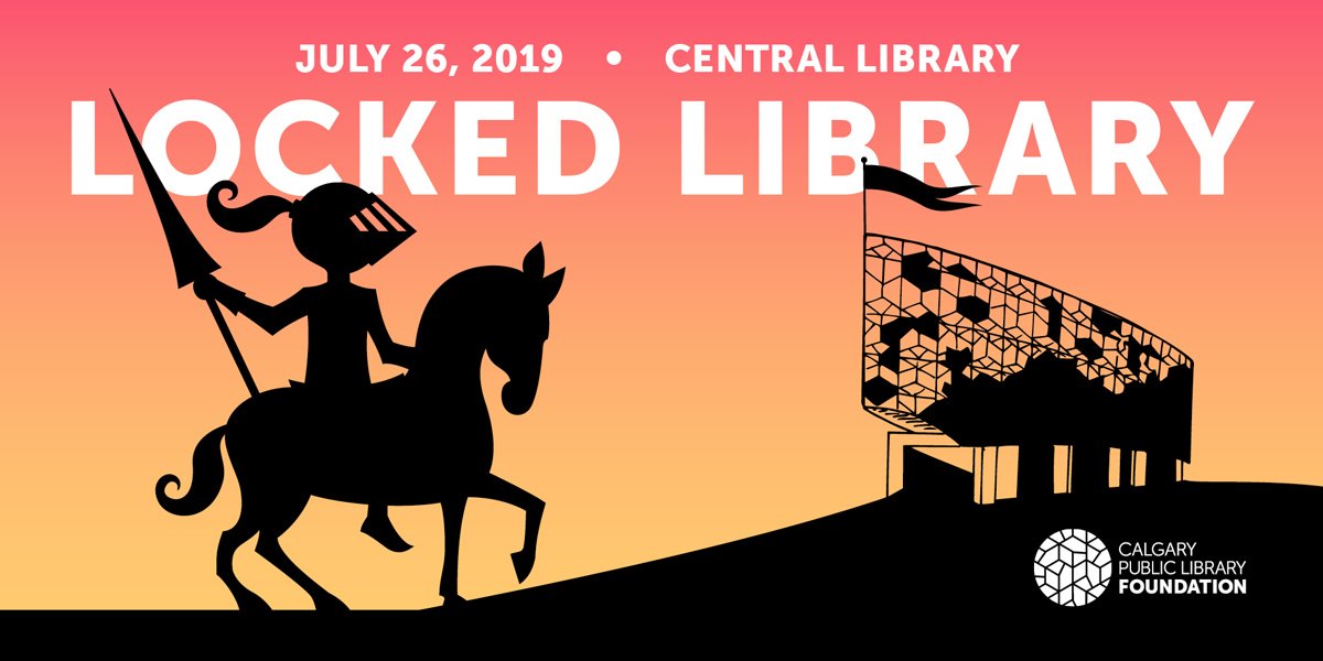 calgarylibrary's tweet image. What’s better than spending a night at the Library? Becoming a knight at the Library! You can have both at the next #LockedLibrary event. Get your tickets now: bit.ly/2xED2FW #yycevents