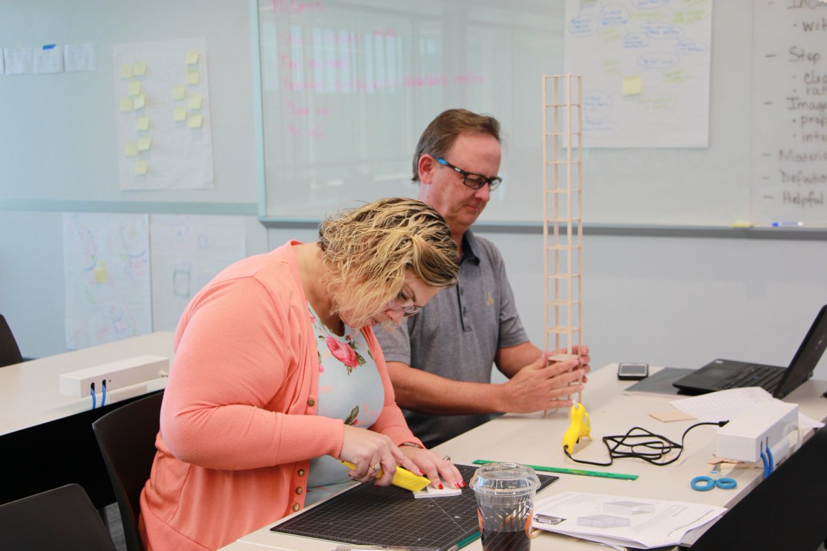 EngrYourWorld's tweet photo. Just wrapped up a great first week of #PD for our HS #Engineering Design &amp; Analysis course! We'll see all these amazing teachers back on Monday to continue designing #SaferBuildings for an earthquake-prone region 🏙️ https://t.co/iru8p5QDx7