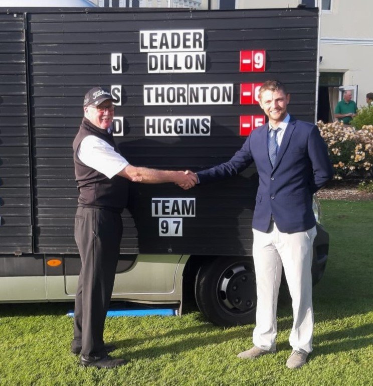 After his record breaking effort today - <a href="/joedillongolf/">Joe Dillon</a> will defend the <a href="/WaterfordCastle/">Waterford Castle Resort</a> Pro-Am title tomorrow 
- tee times here - #golf pgaireland.bluegolf.com/bluegolf/pgair…