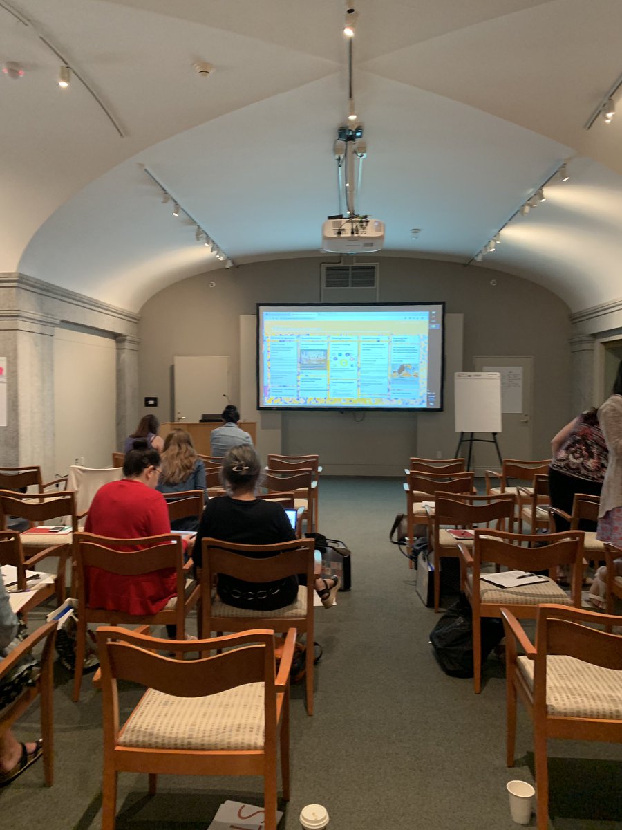 rcgreene7's tweet photo. Final Lesson Concept Presentations from the fab teachers of the Smithsonian American Art Museum Summer Institute #SAAMteach #atSAAM #whyiteach #whyIteachLBC #whyIteachacpsd https://t.co/HJItsGznhg
