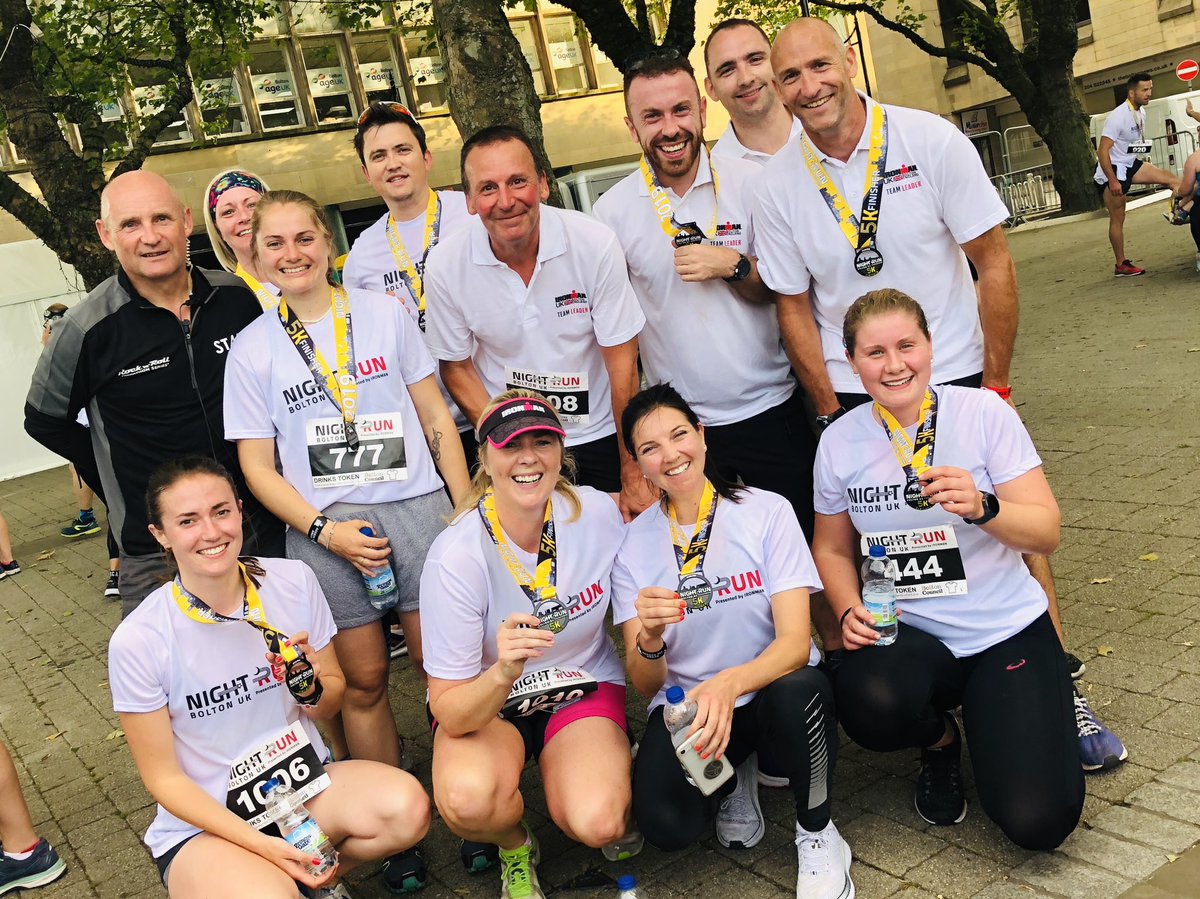 JoanneMurphy_'s tweet photo. Job done, first race since Jan 1st, great atmosphere &amp; fun along the 5k route of @Ironman_UK Night Run.  #itsallsboutthemedal #whoop 🏃‍♀️🎤👊🏻 https://t.co/pDZ91pWOJB