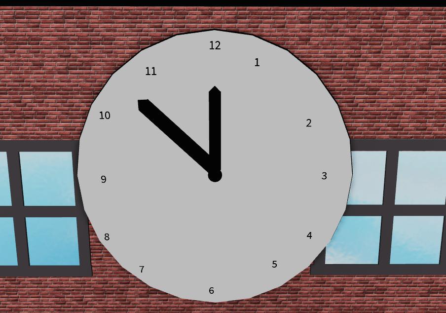 GalacticRbxDevs's tweet photo. Oh no #Roblox my clock says its 12:52 better get going to work! #RobloxDev #lowpoly https://t.co/ZqZ40IlbtL