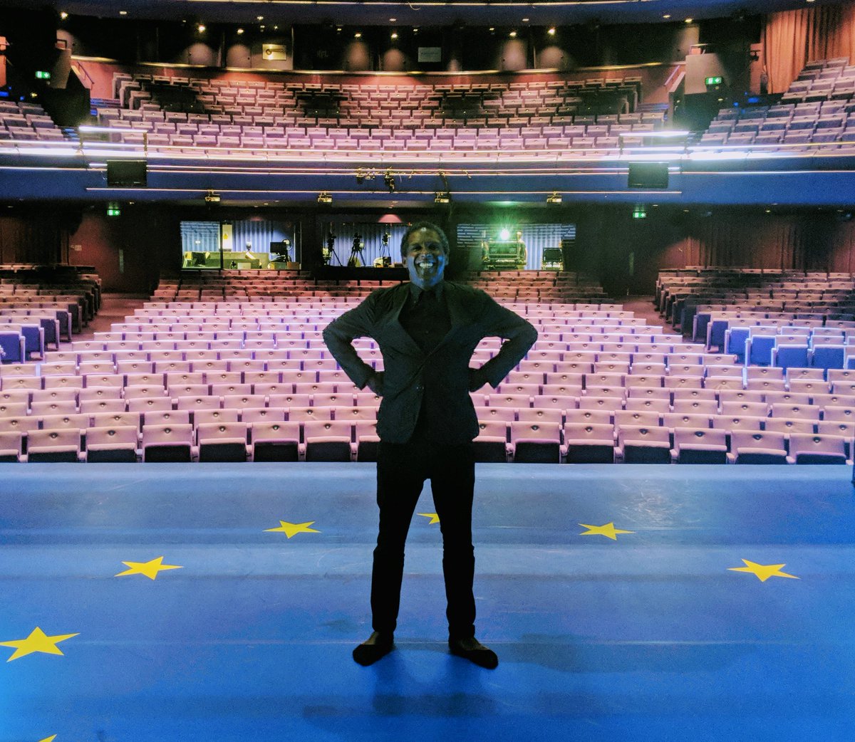 lemnsissay's tweet photo. Three Photos: Michael Morpurgo, Adjoa Andoh & myself backstage. Juliet Stevenson & myself on stage pre event. And myself alone in photo taken by Michael Morpurgo!
@Juliet945600
#ReCreatingEurope
#MIF19 https://t.co/Qf3kKg3WtE