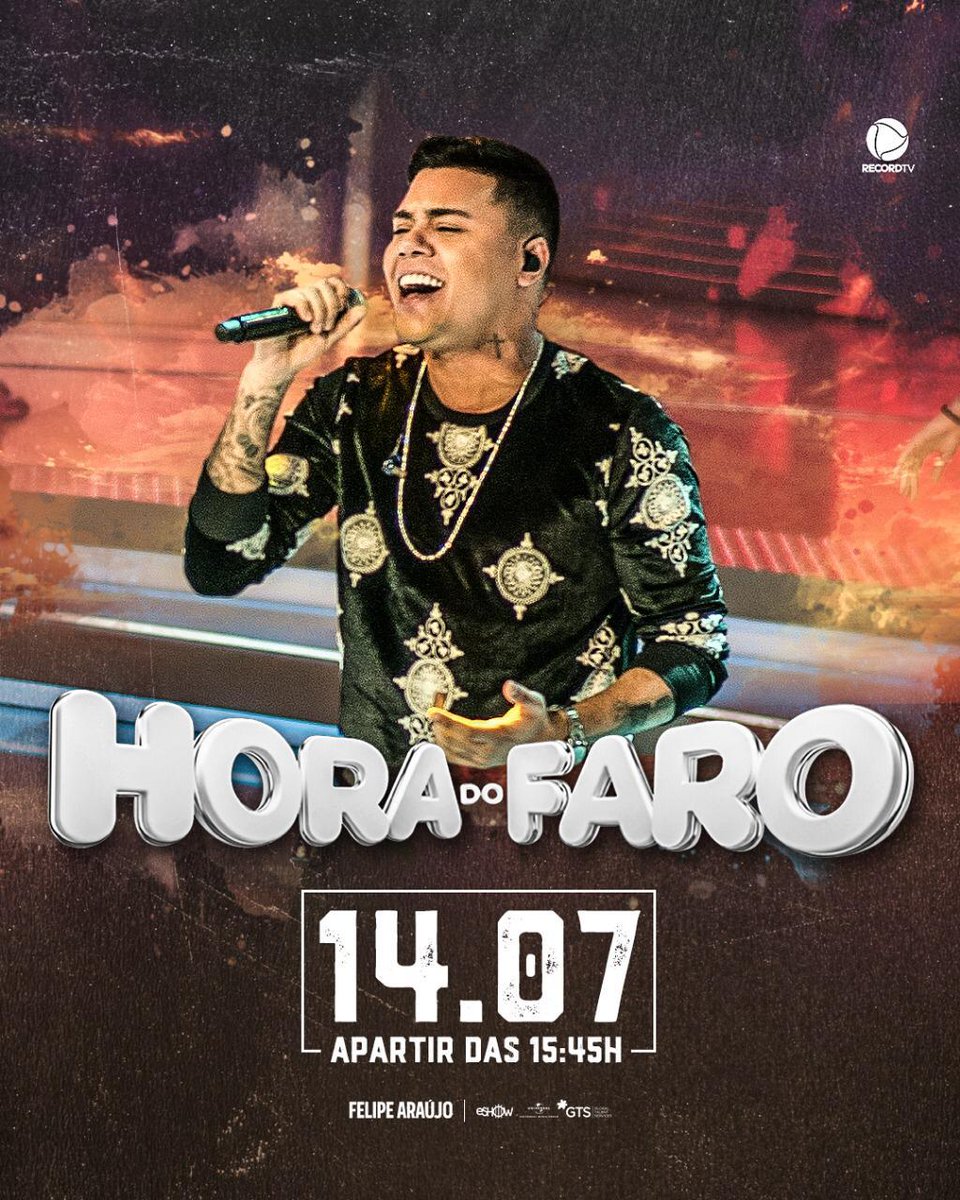 KerciaDuarte's tweet photo. Vocês estão lembrando, né? Dia 14/07, a partir das 15h45 tem @horadofaro com a minha participação. #FelipeAraujo #TourPorInteiro19 #HoraDoFaro
@felipearaujo_fa 
@hospicio_fa https://t.co/KpSF71fy7v