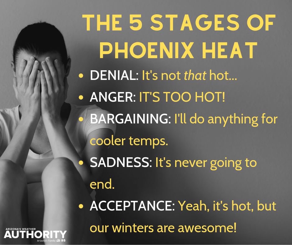 After 15 years of living in the Valley, I’m still somewhere between anger and bargaining... 114 today and no end in sight. #phoenixsummers 🔥