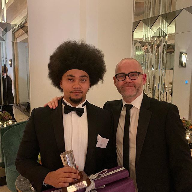 chefsimms's tweet photo. Really proud of @dwaynemarcellin for winning this years @royalacademyofculinaryarts Annual Awards of Excellence ✊🏻 #AAE2019 #chef https://t.co/7sub5CGhgB https://t.co/N0t7bof9s3
