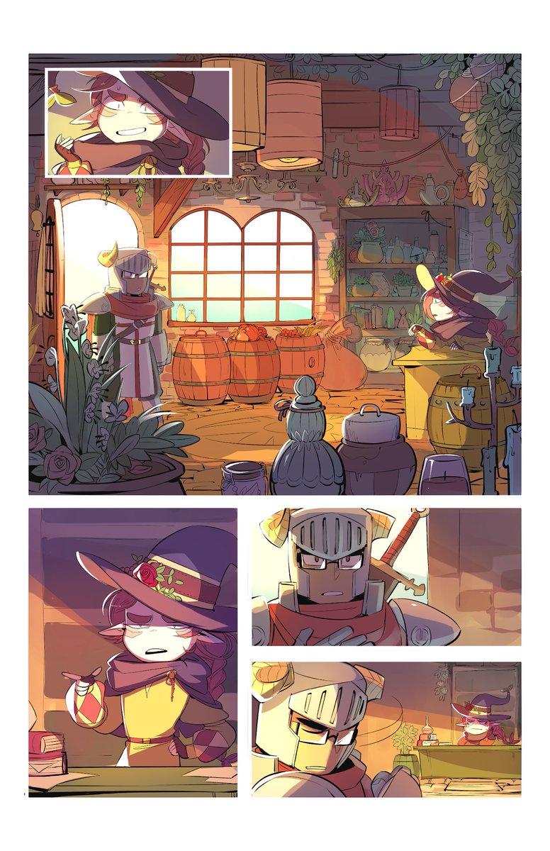 Here's a little comic I started foreeeever ago and never finished. And now that my laptop was stolen it may never really be finished??
The title was Love Potion For A Warrior and these are the only pages I could find/salvage!