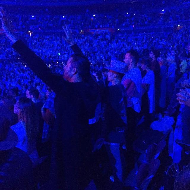 June 30, 2015: Hailey and Justin at the Hillsong conference in Sydney, Australia.