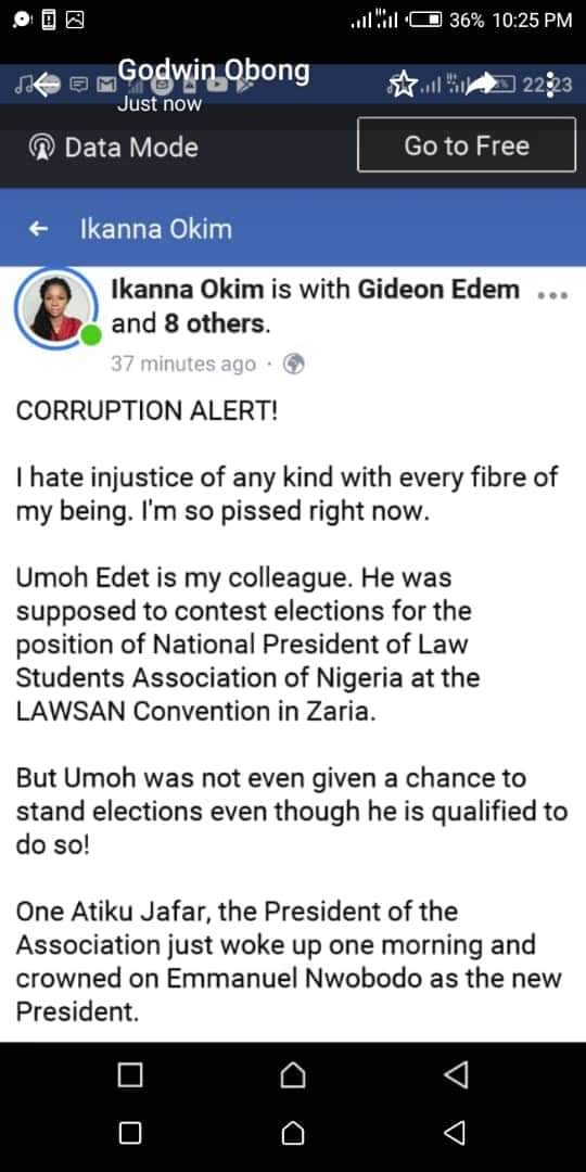 UniuyoSug's tweet photo. What is it we just heard, it's better not true...

#AllowUmohEdetStandElection,  #NoElectionNoLAWSAN , #LawsanNationalElection https://t.co/9CcKRHZVmD