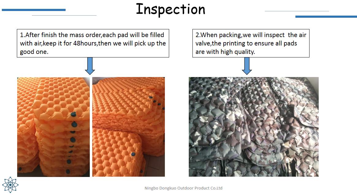 Angela90138105's tweet photo. How we ensure each sleeping pad is with high quality before delivery to customers? https://t.co/61RpqPO3Wc