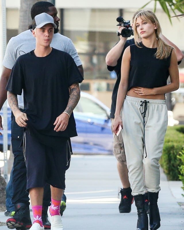 October 7, 2015: Hailey and Justin out in Los Angeles.