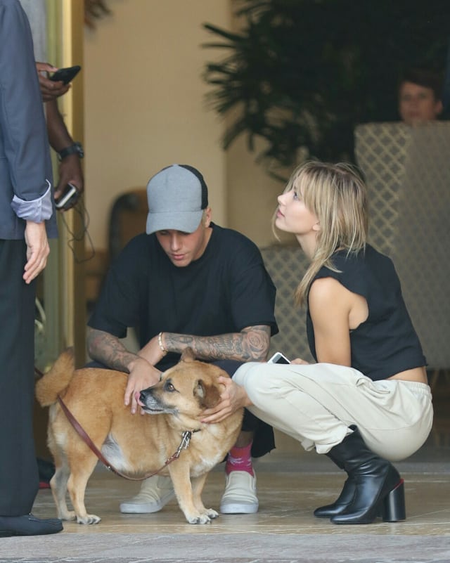 October 7, 2015: Hailey and Justin out in Los Angeles.