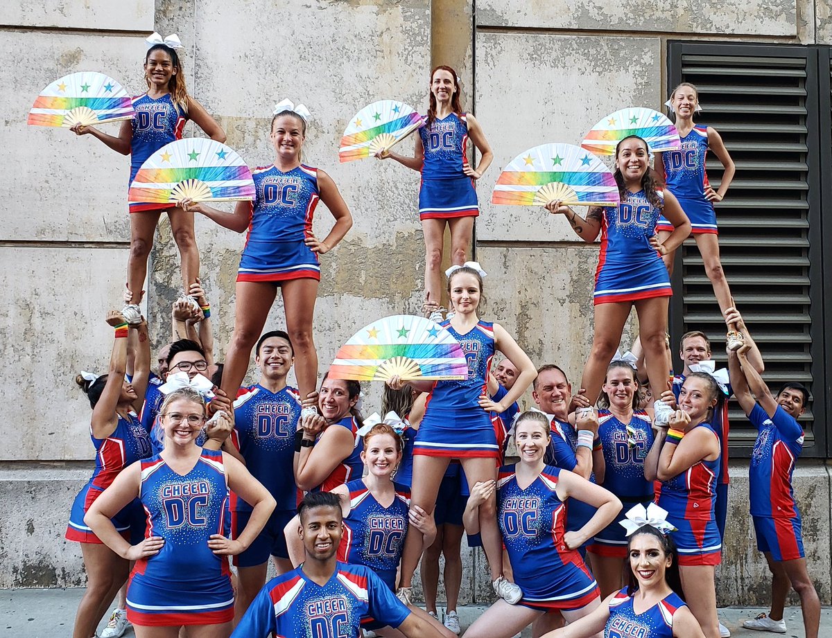 CheerDC_'s tweet photo. We are so thankful to https://t.co/XUJUpImLZU for their donation of these FANTASTIC fans that were incredibly popular at #CapitalPride2019 and #WorldPride2019! Check them out for your fan and club gear/accessory needs!! #FanFriday #CheerDCLovesClackThatFan #shhhOUT #CheerDC https://t.co/VkB7AgOPuz