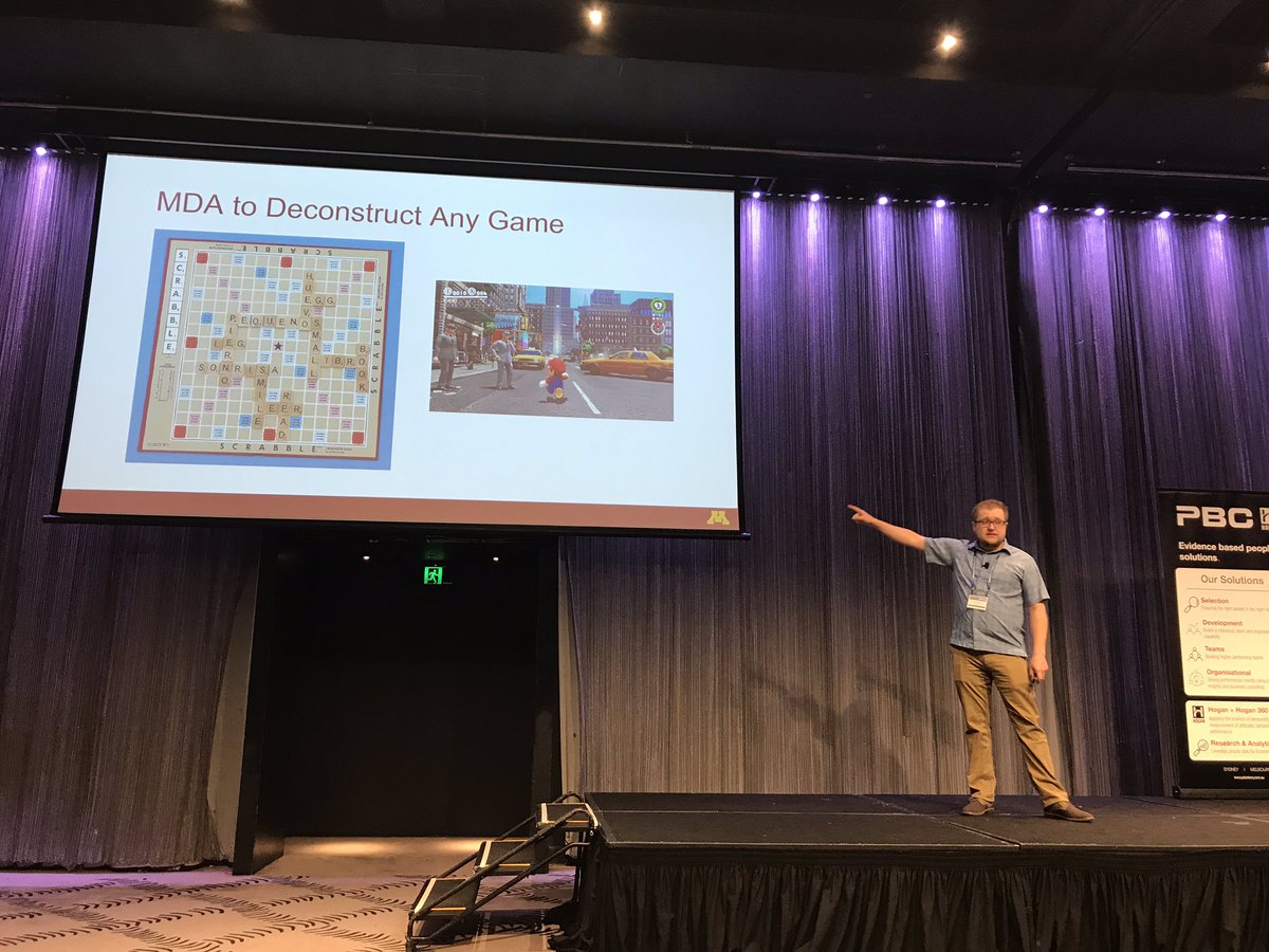 AUorgpsychs's tweet photo. Richard Landers on stage at #2019IOP talking about game-thinking in #IOPsych. Really interesting stuff - understanding how principles of gamification can be used to improve user experience and increase engagement with assessments. @rnlanders hope you’ll come visit us again soon! https://t.co/WYsaFeKYDI