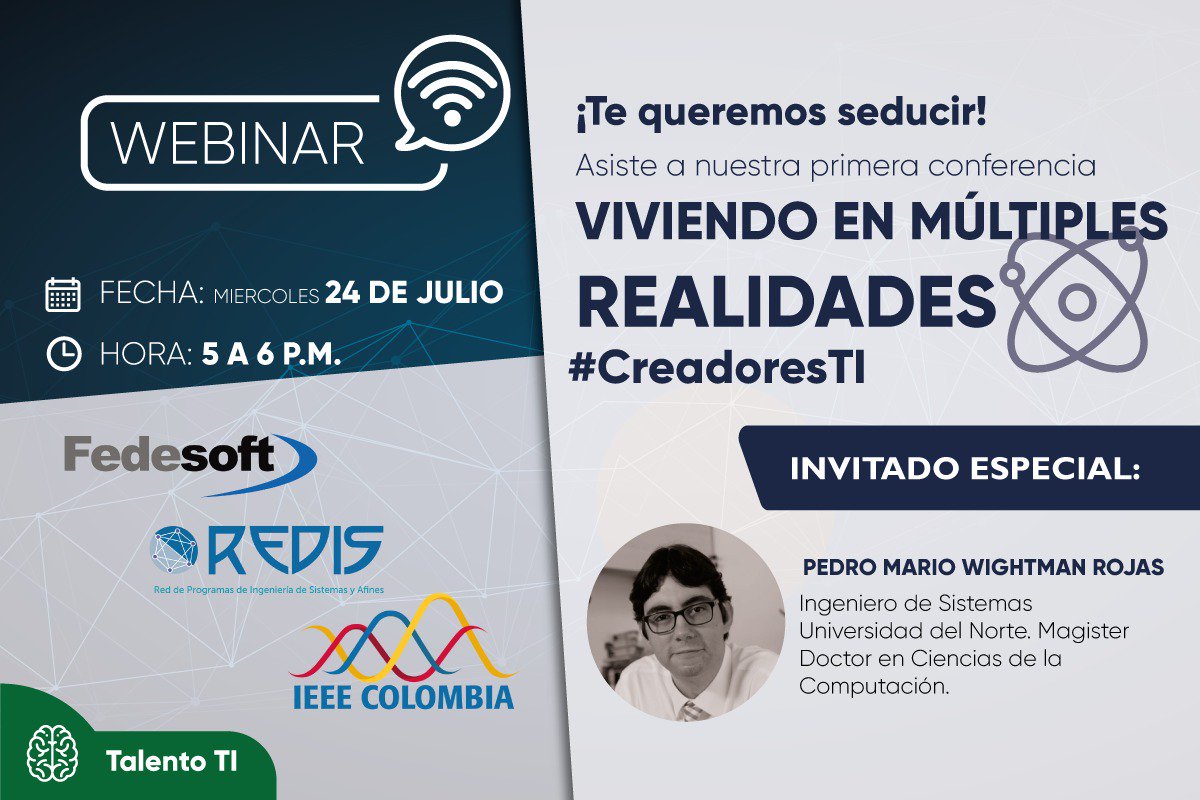 FedesoftCol's tweet image. .#Webinar - ¿Quieres o sabes si eres parte de la Generación de #CreadoresTI?🤔 ¡Te invitamos a nuestro primer webinar orientado a conocer más sobre este tema! 

Inscripciones en: attendee.gotowebinar.com/register/91958…

¡No te lo puedes perder! 😏