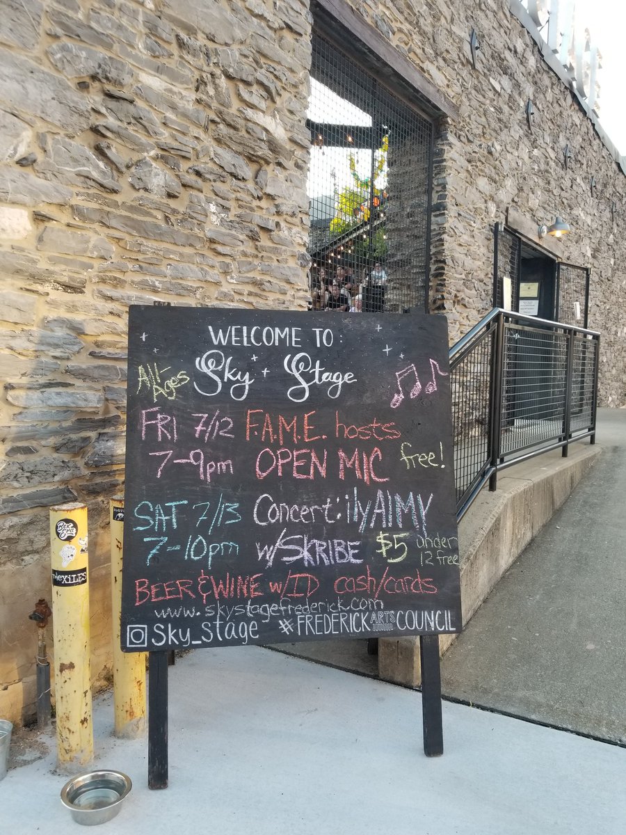 SkyStageMD's tweet photo. Our food drive is continuing for the #FrederickCommunityActionAgency's food bank, just down the street from Sky Stage. Grab a non-perishable when you head over for events this month!
#communityarts
#goodcauses
#creativeFrederick https://t.co/juJFlCRzhF