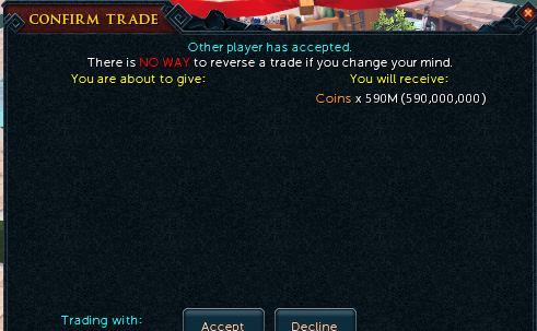 ZoonixSwaps's tweet photo. 590M RS3 -> 100M OSRS https://t.co/u6uN1yEBnH