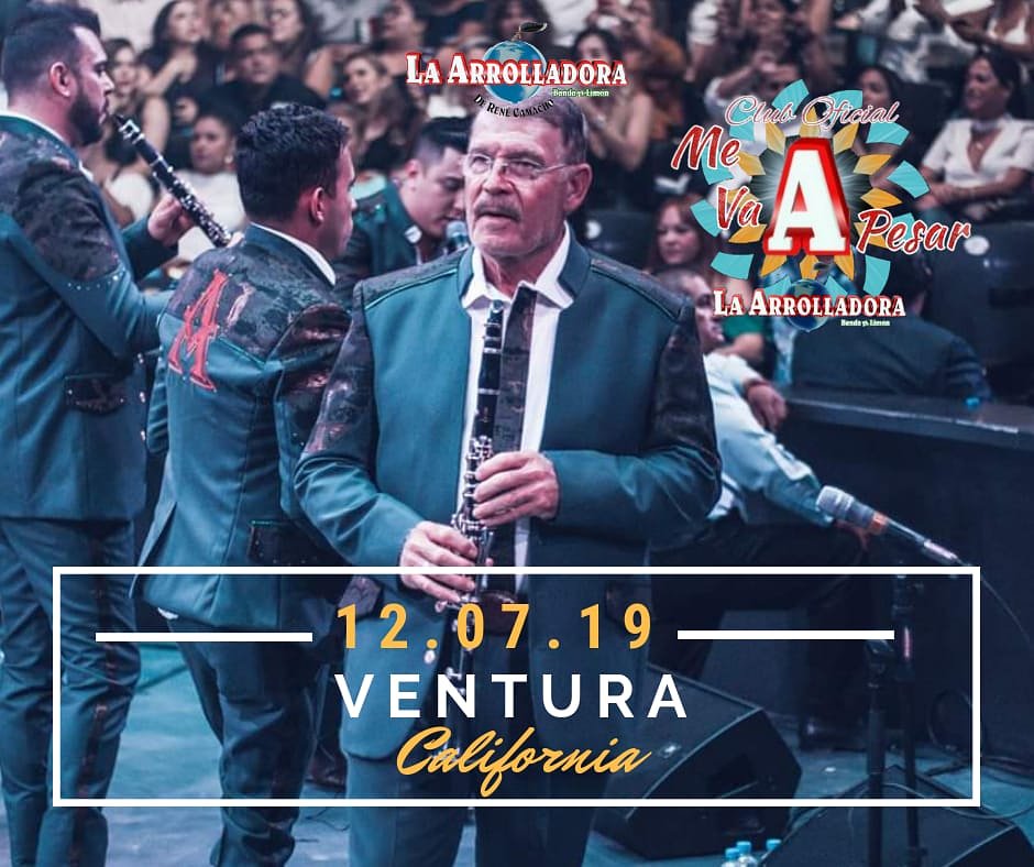 MeVaPesarPuebla's tweet photo. Hoy 1⃣2⃣ de JULIO Llega La Gira 2019 🙌🏼 #CalidadyCantidad 😎
 al " VENTURA , CALIFORNIA "🔴 
Donde La Banda #1 De México y Estados Unidos #LaArrolladoraBandaElLimon 🍋 Interpretará Todos Sus Éxitos 😍

Ven y Vive Una Experiencia 💯% Arrolladora!!! #CFansMeVaAPesar https://t.co/2LDirrdTpV