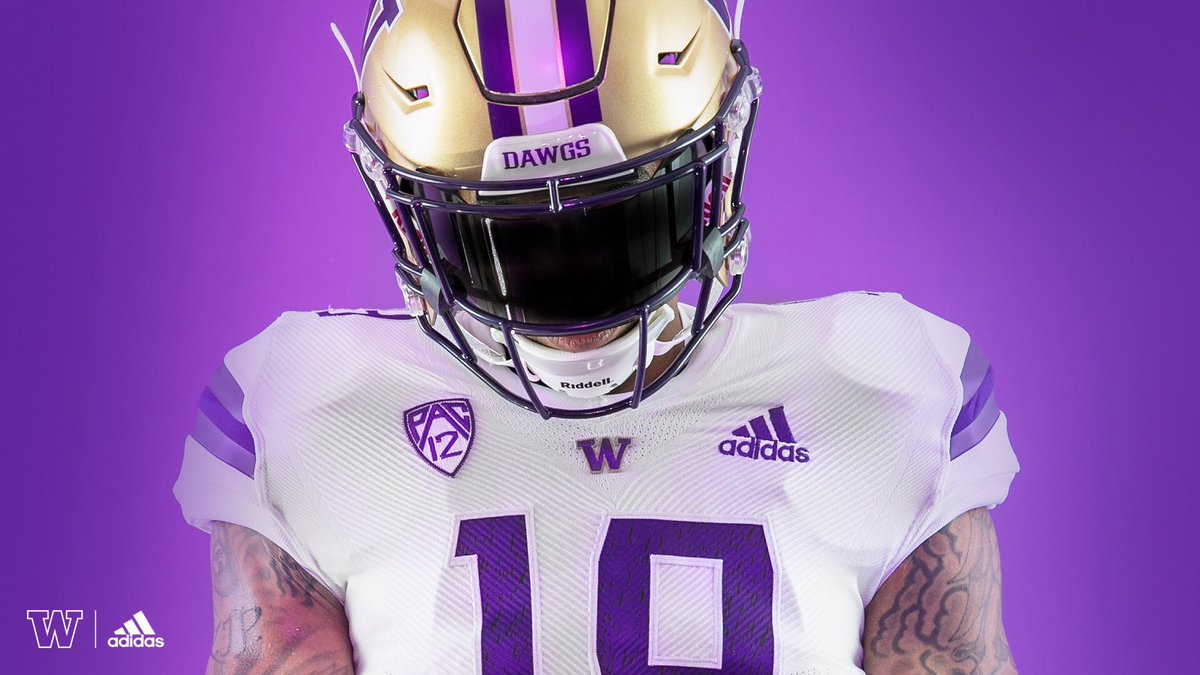 purple and gold football uniforms