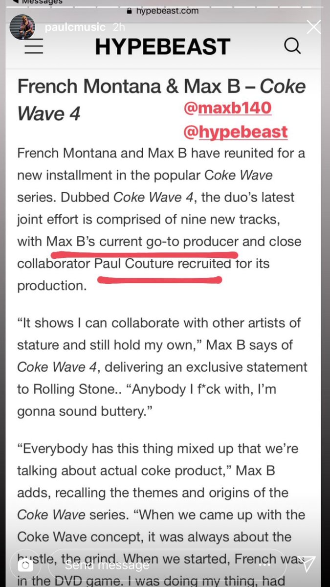 authentic_xx's tweet photo. S/O to @HYPEBEAST 
Produced by: @PaulCMusic  🌊🤟🏾@FrencHMonTanA @MaxBiggavelli 

#EMG #CokeWave4🌊 https://t.co/2muWUkhIgF