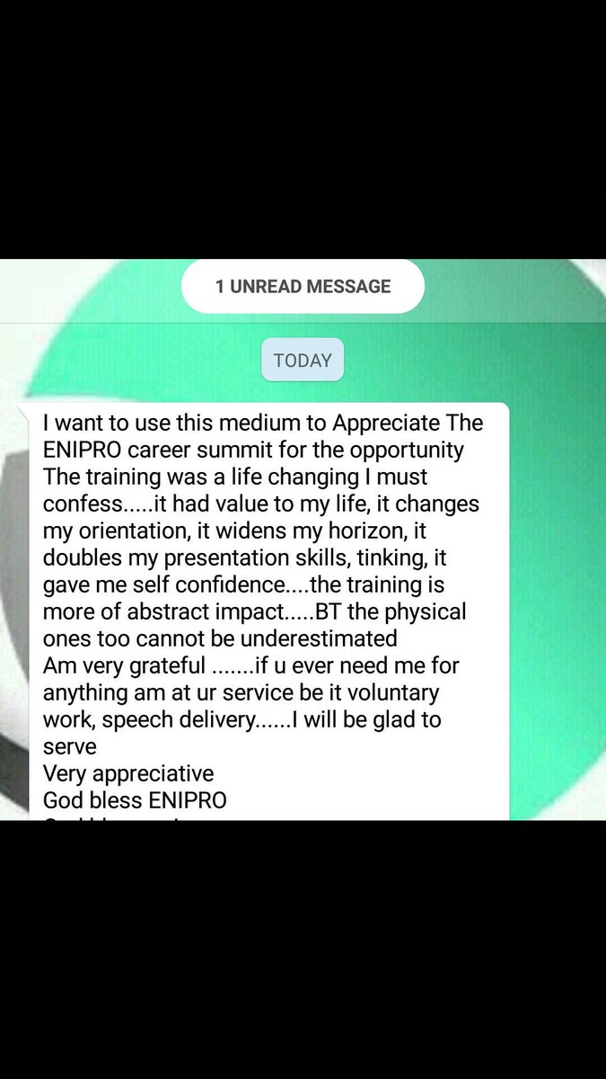 enipro_org's tweet photo. We Received this Feedback from one of our candidate's, and we are so excited!
#Enipro ....#EniproAcademy....#Skills... https://t.co/oHbfjFReCG