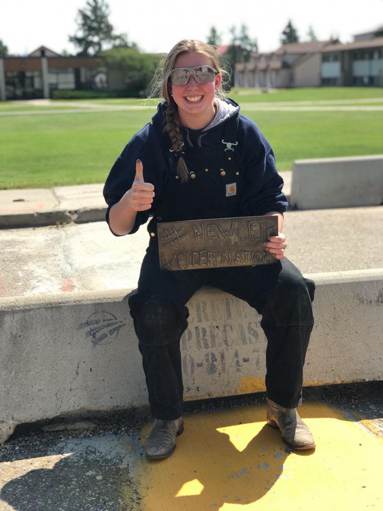NWP_AB's tweet photo. We wrapped the @cwb_foundation Mind Over Metal Welding Camp today presented by #BirdConstruction. 

Great week teaching the skills &amp; opportunities of the welding trade. 

Thanks to GPRC instructors Tony &amp; Lindsay for making this week awesome. 

#ExperienceGPRC #NewWelderNation https://t.co/O6Cg49U1xE