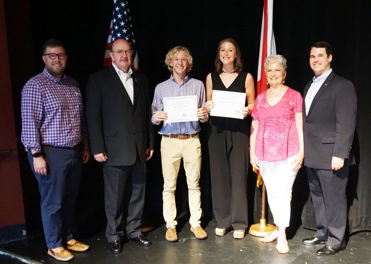ALHSLF's tweet image. Elite Delegates Awarded $1,000 Scholarships.  
Male: Hunter Ratchford, Headland High School 
Female: Madeline Lewis, Prattville High School
