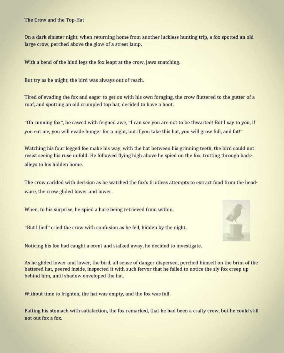 android8_8's tweet image. Hi all.. I'm a tall tale teller of short stories and serials! Here's a short fable to kick things off.. 👤🖖