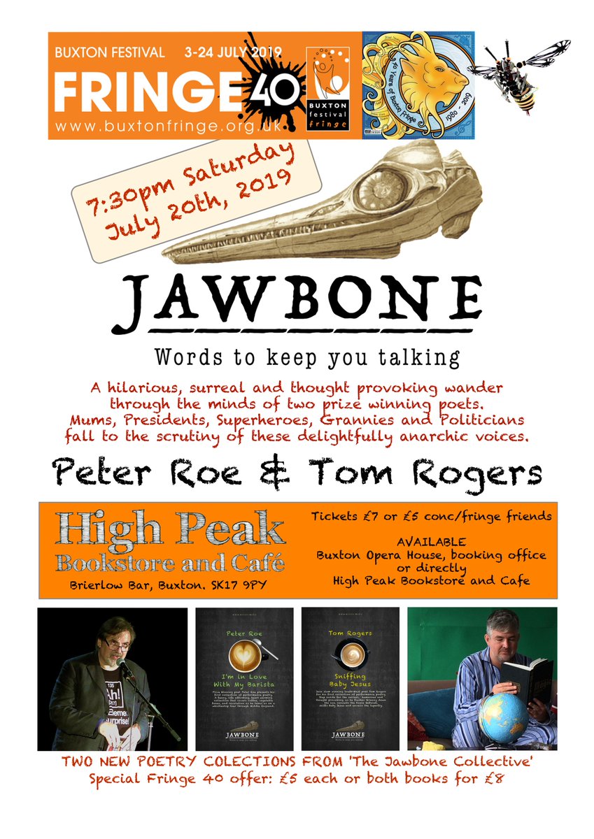 BUXTON FRINGE 40 - Peter Roe and Tom Rogers take their funny, surreal and entertaining show, Jawbone to The North. Peter is going back to his roots... Tom is trying to find his Granny that he flushed down the loo in Northampton! <a href="/buxtonfringe/">Buxton Fringe</a> <a href="/Buxton_News/">Buxton Advertiser</a> @HighPeakRadio