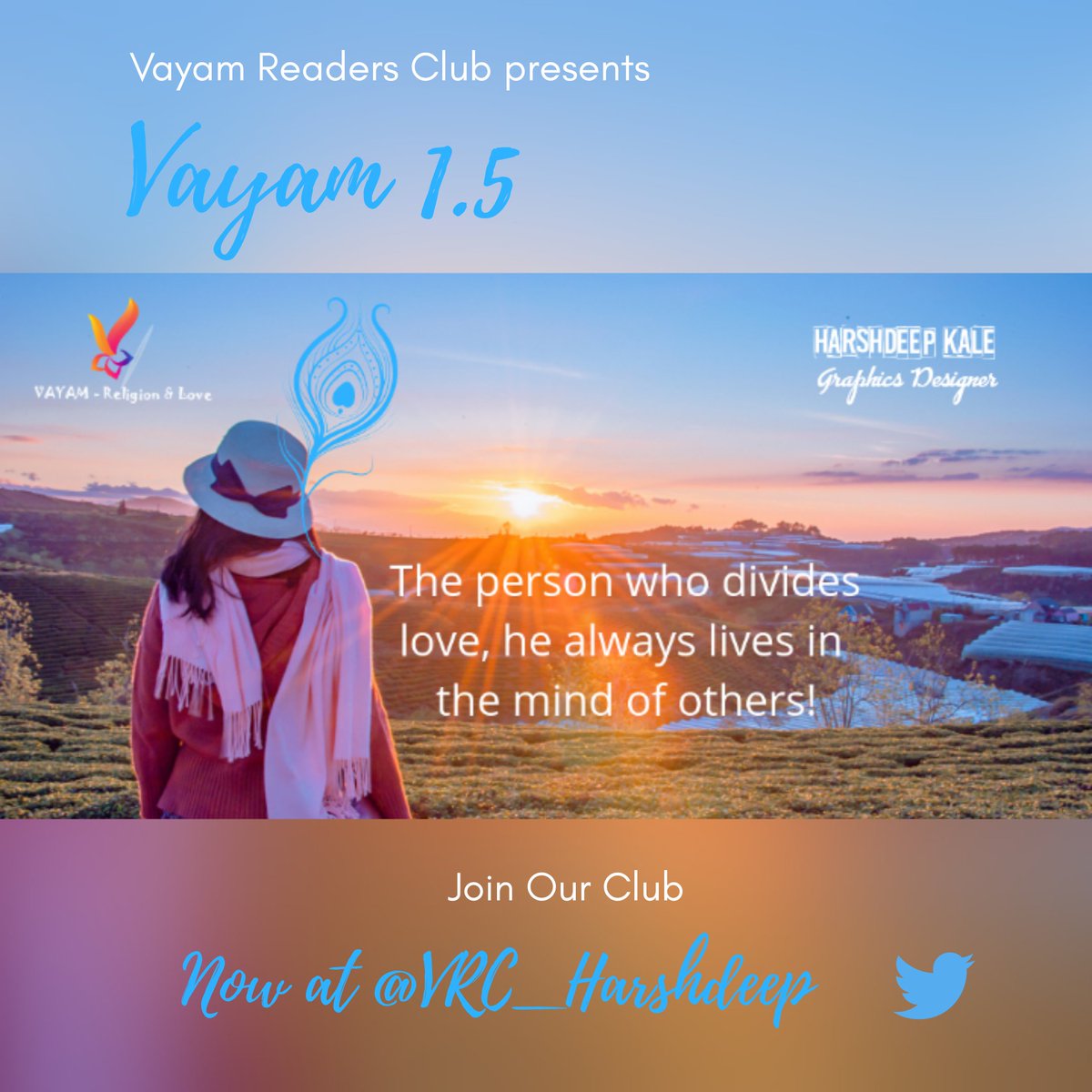 VayamReaderClub's tweet photo. From the ✒ of Lord #Krishna 
@VRC_Harshdeep present 
#Vayam 1.5 

Thanks and regards, 
@harshdeepkale 
#RadhaKrishn 
#LifeLessons 
#ReadersFavorite https://t.co/8iMy6yQCDN