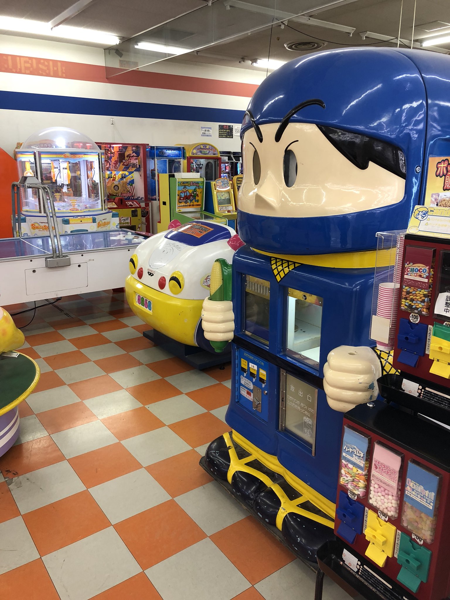 ヴィンさん 半永久車なご監督 新潟県阿賀野市 ウインディショッピングセンター ゲームコーナー 電車でgo 2バトルギア2 じゃじゃ丸ポップコーン スウィートランド 他 レトロゲーム