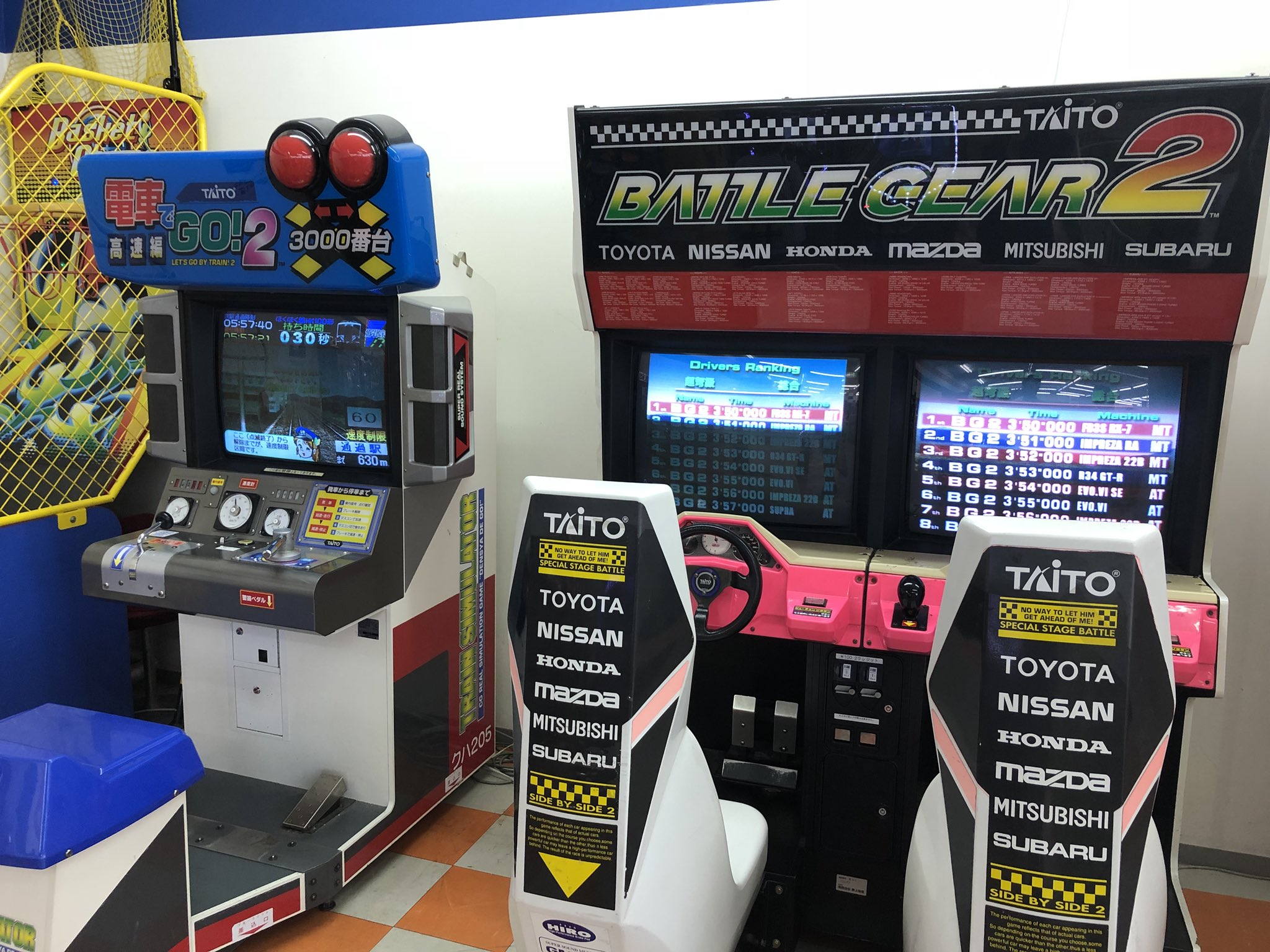 ヴィンさん 半永久車なご監督 新潟県阿賀野市 ウインディショッピングセンター ゲームコーナー 電車でgo 2バトルギア2 じゃじゃ丸ポップコーン スウィートランド 他 レトロゲーム