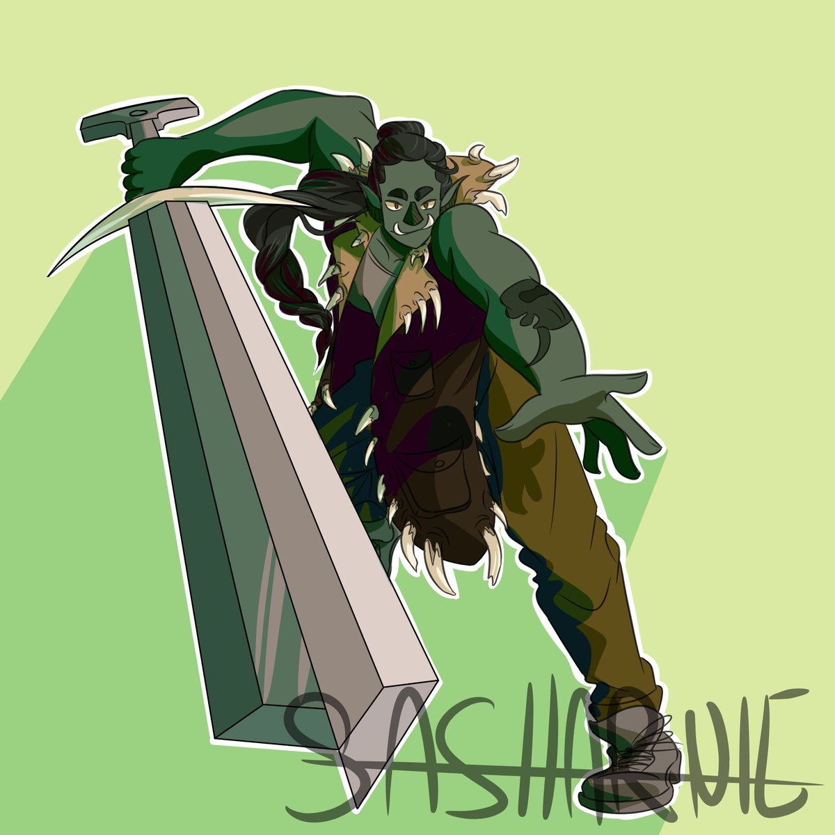 sasharnie's tweet photo. It’s been a bit hasn’t it? Anyways, here are the PCs from the current dnd campaign I’m playing w my friends! | #dnd https://t.co/S2blChLDLW