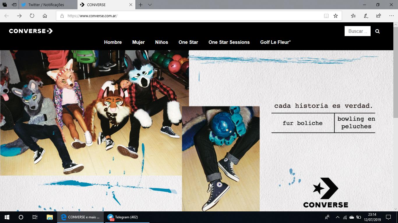 converse web page