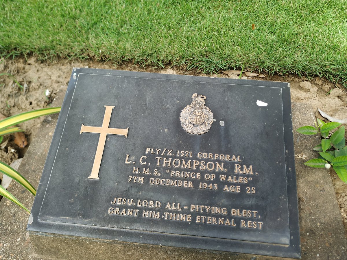 martinknights44's tweet photo. Always such a huge honour to visit a @CWGC This time in Thailand at the Bridge over the River Kwai. Found a fellow Marine, may he rest in peace #ServiceDone #RM #theCorps https://t.co/96X1ihB7Rf